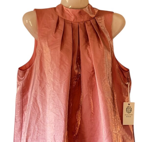 NEW Tuckernuck Hyacinth House Pink Bobbi Mini Dress with Bow at Back Size Large - Picture 3 of 9